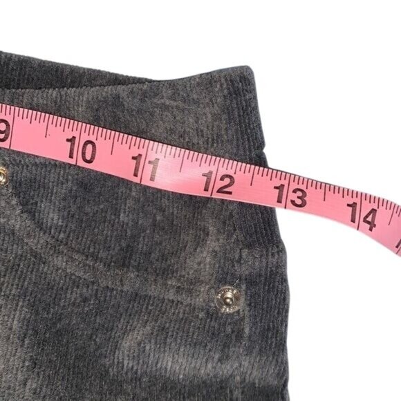 Michael Kors Womens Grey Corduroy Pull-On Jeggings Size P - Picture 10 of 12